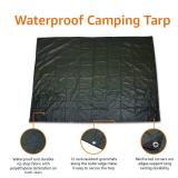 Amazon Basics Waterproof Camping Tarp, 8 Feet x 10 Feet, Dark Green