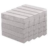 25 Pieces Pumice Stone Toilet Bowl Cleaner, Pumice Scouring Stick Remove Hard Water Ring in Toilet, Pumice Stones for Cleaning, Household, Bath, Kitchen, Pool (5.9 x 1.4 x 0.9 Inches)