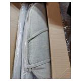 IASEAHK Chair Cushions for Dining Chairs Set of 4, Non Slip Kitchen Chair Pads, 17\" x 16\" x 2\", Indoor Dining Chair Cushions with Ties, D-Shaped Seat Cushions for Kitchen Chairs, Beige