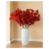 MISSPIN Thanksgiving Decorations 6 PCS Fall Decor Artificial Silk Maple Leaves Branches Set 35.43 Inch Fall Stems Faux Maple Leaves for Wedding Bouquet Table Centerpieces