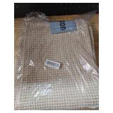 KOZYFLY Rugs for Entryway 3x5 ft Washable Area Rug Non Slip Rubber Backed Entry Rug Woven Indoor Door Mat Cotton Kitchen Rugs Floor Carpet for Entryway, Foyer, Backdoor, Ivory/Khaki