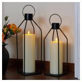 Wroxipel 4\" x12\" Flameless Flickering Remote Ivory Candles with Candle Grease and Timer, LED Battery Operated Fake Real Wax 3D-Wick Pillar Candles, Pack of 1