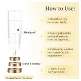 Hewory Hurricane Candle Holder for Pillar Candles: Gold Votive Candle Holders Set of 6, Glass Hurricane with Metal Candle Plate, Pillar Candle Holder for Table Centerpiece Wedding Holiday Home Decor