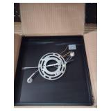 DIKAIDA Black Rustic Metal Flush Mount Ceiling Light Fixture, 2-Light Industrial Farmhouse Hallway Light Fixtures, Metal Cage Closed to Ceiling Mounted Lights for Bedroom Kitchen Ceiling Lights