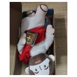 Yelakey Jesus Plush Speaks 20 of Bible Verses and 3 of Bible Music Jesus Stuffed Doll to Teach Suitable for Church Sunday School Religious Easter (RED)