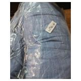 Bedsure King Size Comforter Set - Infinity Blue Soft Bedding for All Seasons, Cationic Dyed Bed Set, 3 Pieces, 1 King Size Comforter (104\"x90\") and 2 Pillow Shams (20\"x36\"+2\")