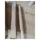 Beech Wood 14mm Pappardelle Pasta Cutter Noodle Lattice Roller Docker Dough Cutter Wooden Rolling Pin Spaghetti Pasta Maker Beechwood Noodle Cutter Rolling Pin Kitchen Cooking Tools