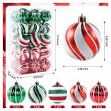 Christmas Balls Ornaments, 30Pcs Shatterproof Xmas Tree Decorations, Tree Hanging Ball Muti-Color Christmas Ball Ornament Set for Party Decoration Perfect Super Bulbs