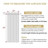 H.VERSAILTEX Kitchen Curtains Blackout Grey Curtains for Bedroom/Living Room Light Reducing Window Drapes for Kids Room, 52\" Wide x 63\" Long Each Panel,Grommet Top (Set of 2 Panels)