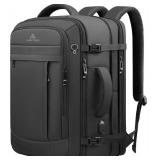 60L Extra Large Travel Laptop Backpack,3XL Expandable Carry On Backpack for Men, Big Capacity Heavy Duty Business Suitcase Daypack Bag Fits 18.4-19 Inch Laptops, Travel Gifts for Men Women, Black