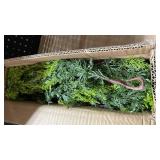 9FT Christmas Cedar Garland Artificial Realistic Green Faux Real Touch Winter Pine Garland for Mantle Fireplace Wall Table Indoor Outdoor Decoraiton