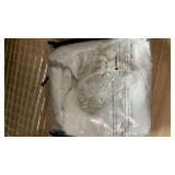 LUGOTAL Pure White Curtains 108 Inches Long Pinch Pleated Chiffon Sheer Curtains for Bedroom Living Room 1 Panel Extra Long Light Filterring Semi-Sheer Curtain Pinch Pleat Drapes, W60 x L108