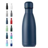 Volhoply 12oz Small Water Bottle Stainless Steel, BPA Free Insulated Water Bottles, Double Wall Cola Shape Flask, Keeps Cold 24 Hours and Hot 12 Hours for Kids Handbag (Nvay)