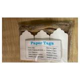 Christmas Gift Tags with String Attached - 100Pcs Snowflakes Paper Tags Christmas Tag, Paper Gift Hang Tags for DIY Crafts, Xmas Present