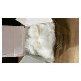 MADIZZ Pack of 2 Thick Plush Wool Throw Pillow Covers 18x18 Inch Cream Soft Neutral Decorative Throw Pillows Accent Boho Cushion Covers for Couch Sofa Bedroom Pillow Shell