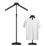 Mannequin Torso, 30 to 41 Inch Height Adjustable Shirt Display Stand for Vendors Shop Graduation Party, Stable Ease Assembly Dress Form Clothes Garment Rack, Jacket Coat Hanger Stand, Black