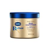 Vaseline Radiant X Deep Nourishment Body Cream 100% Pure Shea Butter, Coconut Oil, Vitamin C, & Peptides 10 oz