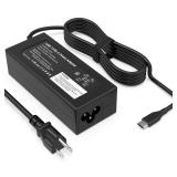 GKLSPL Laptop Charger-45W USB-C Power Adapter Compatible with HP Chromebook,Fast Charging for USB C Laptop Charger,6FT Type C Power Cord
