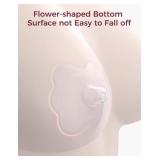 Momcozy Silicone Nipple Shields for Breastfeeding, Flower Shape Petal Design, Ultra Thin & Soft for Flat or Inverted Nipples, Flexible Nursing Shield, BPA/BPS Free (1 Pair, 17mm)