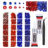 Blue Sapphire Flatback Rhinestones Pack