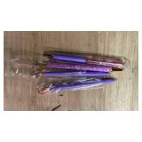 BESARME 4 Pcs Purple Pens Set, Personalized Purple Gifts for Women Girls Valentine Pen Galentines Day Gifts Fancy Pens for School Office Supplies