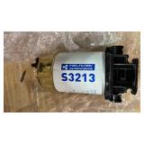 USUCRRE Fuel Filter Particles and Water Separator S3213 for Outboard Motor with 3/8\" Barb x 1/4\" NPT Brass Fittings Compatible with Mercury/Yamaha/Racor Engine Boat Replaces#S3214, 18-17928, 35-8090