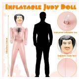 Liliful 59 Inch Blow up Doll Inflatable Life Size Funny Gag Gift for Bachelors Halloween Party Accessories Props Decoration(Mark)