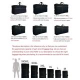 DoYiKe Extra Large Storage Duffle Bag with Zippers and Handles, Black Big Foldable Duffle Bag for Travel-130L