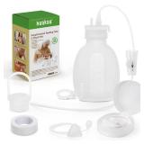 haakaa Supplemental Feeding Tube & Pouch Set, Baby Supplemental Nursing System, SNS Breastfeeding System, Food Grade Silicone, New Upgraded Design with Dual Tube Flow Control