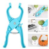 Roamall Safety Eye Tool - Safety Eye Snapper Tool for Attaching Eyes 5-30mm Crochet Tools for Amigurumi Crochets Stuffed Animal Crafts Doll Making Supplies Blue