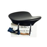 Conrad Gotz ZK4253 Original Chinrest for Violin 4/4, Hamburg Ebony with Closed Style Brackets,brown