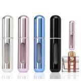 opasyo Portable Mini Refillable Perfume Atomizer Bottle, Travel Size Refillable Perfume Refill Bottle - Perfume Atomizer Refillables, Scent Pump Case, Small Perfume Spray 4 Pcs Pack of 5 ml (2)