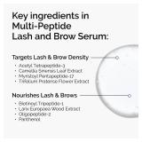 The Ordinary Multi-Peptide Lash and Brow Serum, Peptide-Powered Formula for Thicker, Fuller Looking Lashes & Brows, 0.16 Fl Oz