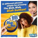 Talkie Toys Products Blah Button - 12 Hilarious Blah Sayings - Talking Toy for Stress Relief & Laughs - Funny Gift & Stocking Stuffer