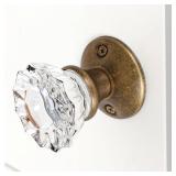 newliplace 2 Pack Round Vintage Antique Brass Door Knob Rosettes for Interior Doors, Old Style Door Knob Plate Replacement for Mortise Lock Rim Lock