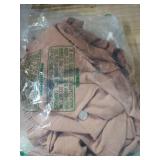 IDOPIP Abaya Dress for Women Muslim Set Long Sleeve Chiffon Ramadan Islamic Prayer Dress Button Down Shirt with Pants 2PCS Middle East Dubai Outfits Modest Arabic Casual Clothes Khaki - Split 3XL