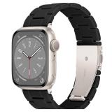 Light House Bands Compatible with Apple Watch Band, Matte Lightweight Premium Resin Apple Watch Bands for Women and Men,38mm 40mm 41mm for iWatch Bands Series 9 Series 8 Ultra SE 7 6 5 4 3 Matte Black