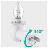 Plug in Night Light Module,Wall Light Plug with ON/Off Switch,E12 Base Socket for Himalayan Crystal Salt Night Light,Wall Light (with Thread Gasket)