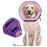 Dog Cone for Large Dogs After Surgery, Soft Dog Cone Collar for Dogs to Stop Licking, Adjustable Comfy E-Collar Alternative Lightweight Post-Surgery Recovery Elizabethan Collar for Pet