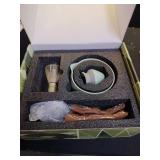 Artcome Matcha Tool Setâ Bowl with Pouring Spout, Whisk, Whisk Holder, Tea Scoop, Matcha Strainer, Tea Spoop, Tea Scoop Holder, Tea Cloth â Traditional & Refined