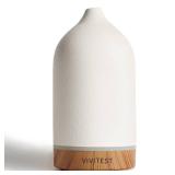 VIVITEST 200ML Ceramic Essential Oil Diffuser,Stone Essential Oil Diffuser,Ultrasonic Aromatherapy Diffusers for Home