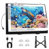 *stand only!* Zocelight A3 Light Pad for Diamond Painting Kit,4800Lux Super Bright 5mm Ultra Thin Diamond Art Light Board with Stand and Clip,3 Levels Dimming Light Box for Artists,Drawing,Sketching,A