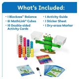hand2mind Numberblocks Blockzee Balance Activity Set, ï»¿61 MathLink Cubes, Balance Scale, Educational Math Manipulatives, Numbers for Toddlers, Preschool Learning Activities, Birthday Gifts for Ki
