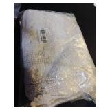 Laura Ashley Absorbent Bath Mat Reversible Crochet Soft and Plush Bathroom Mat 100% Cotton 17x24 Bath Rug, Ivory