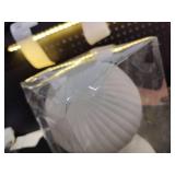 CristBest Velvet Christmas Balls Large Hanging Shatterproof Flocked Christmas Tree Ornaments for Xmas Tree Hanging, Holiday Wedding Party Decorations and Home Decorations (Cream, 6\" (2pcs))