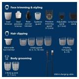 Norelco Philips Multigroom 7000 Series, All-in-One Trimmer, Beard Trimmer and Hair Clipper, 19-Piece Men