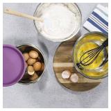 LICITE USA 5-Piece Colorful Stainless Steel Mixing Bowls with Matching Non-Airtight Lids â Nesting Stackable Design for Cooking, Baking, Meal Prep & Food Storage â Durable, Easy-Clean Kitche