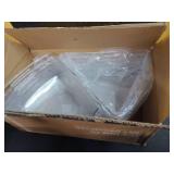 Leeden Lazy Susan Organizer for 28\" Diameter Corner Lazy Susan, Plastic Kitchen Cabinet Storage Bins with Handle, 8 Packs, 1/8 Wedge - Food Safe, BPA Free