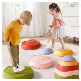 Tiny Land Stepping Stones for Kids, 5pcs Non-Slip Toddler, Sensory for Promoting Toddler