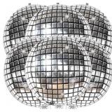 KatchOn, Silver Disco Ball Balloons - Huge 22 Inch, Pack of 6 | 4D Sphere Balloons for New Years Eve Party Supplies 2026 | New Years Decorations 2026 | Disco Party Decorations | Retro Party Decoration